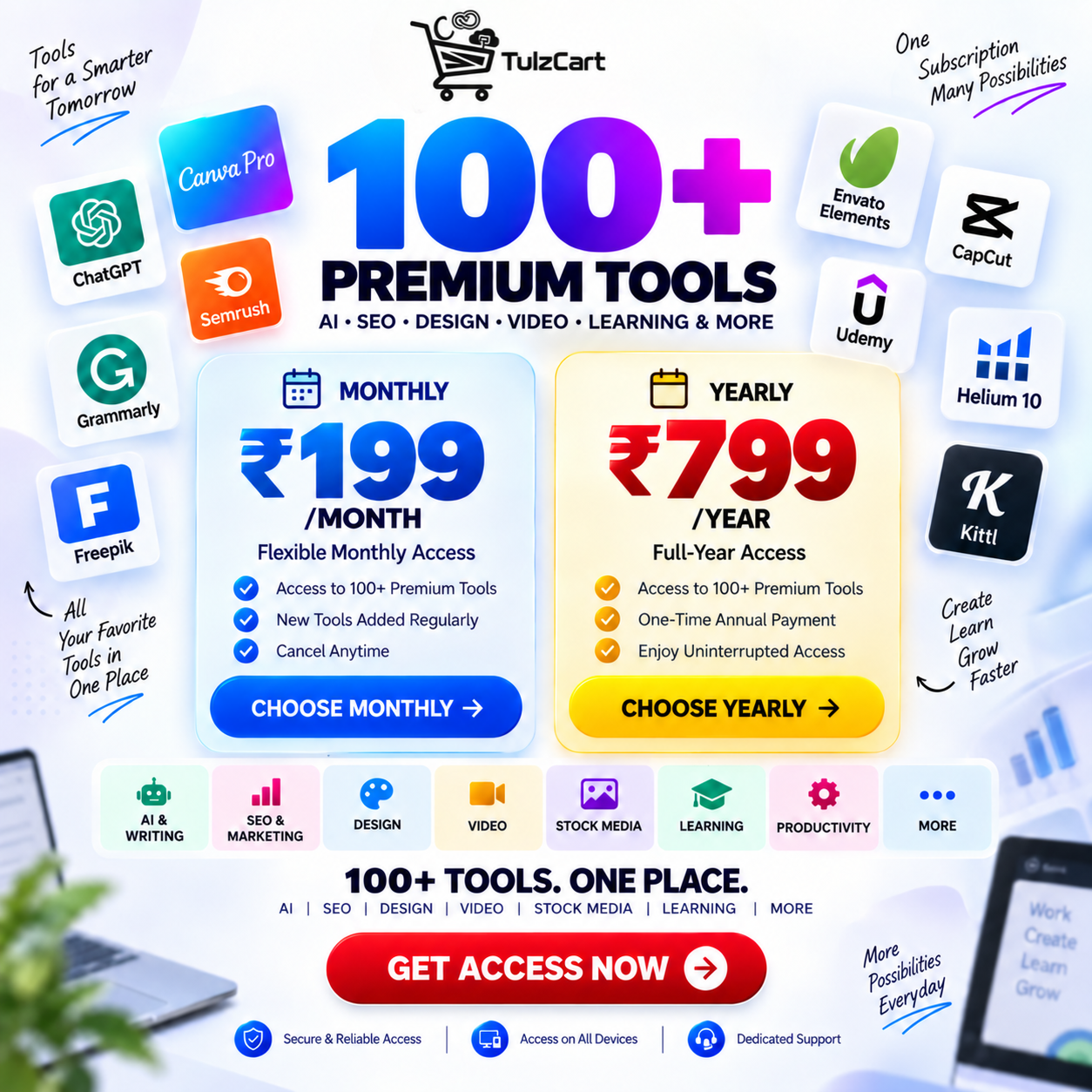 TulzCart – 100+ Premium Tools Membership